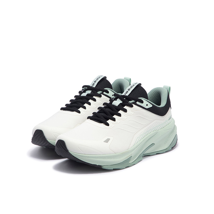 361° Rain Screen Slip Resistant Abrasion Resistant Low top Casual Running Shoes Men’s White Green