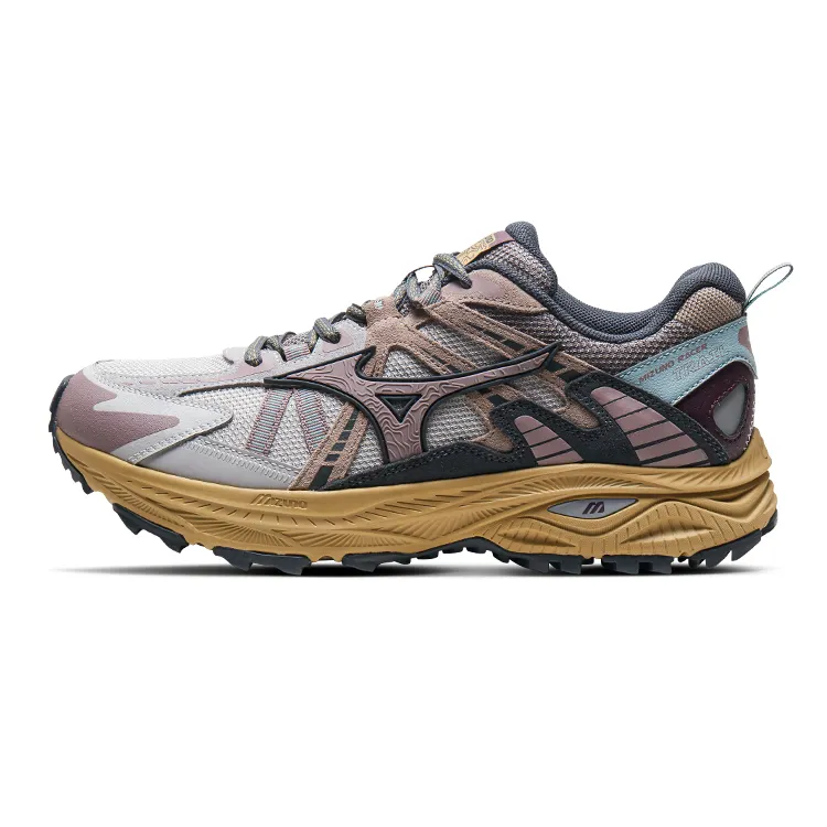 Mizuno Racer Trail Breathable Slip Resistant Abrasion Resistant Low top Running Shoes Unisex Reddish Gray