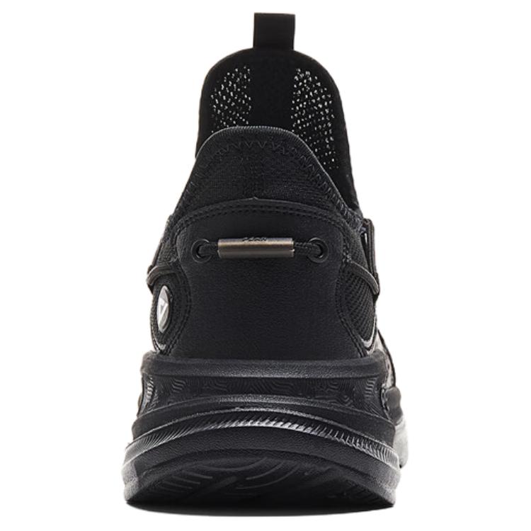 PEAK Breathable Abrasion Resistant Slip Resistant Low top Casual Running Shoes Men’s Black