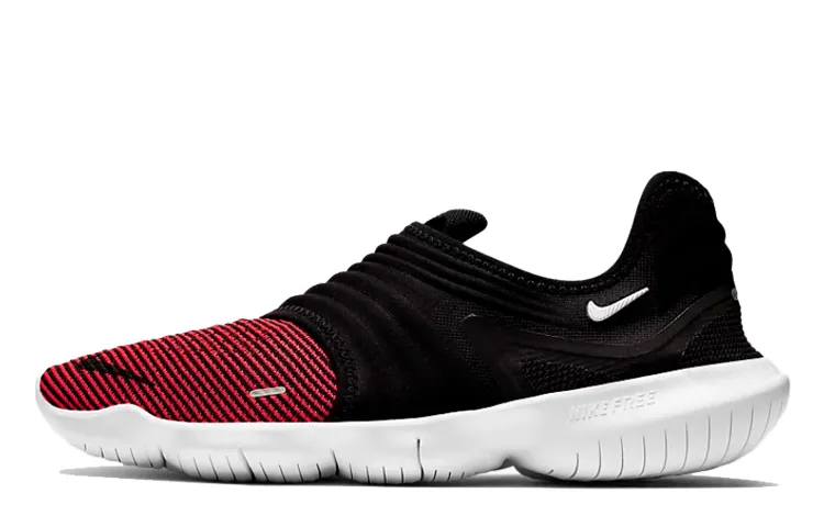 Nike Free Rn Flyknit 3.0 'Black Bright Crimson'