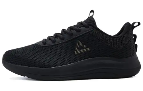 PEAK Textile, Synthetic Leather Cushioning Slip Resistant Abrasion Resistant Breathable Low top Running Shoes Men's