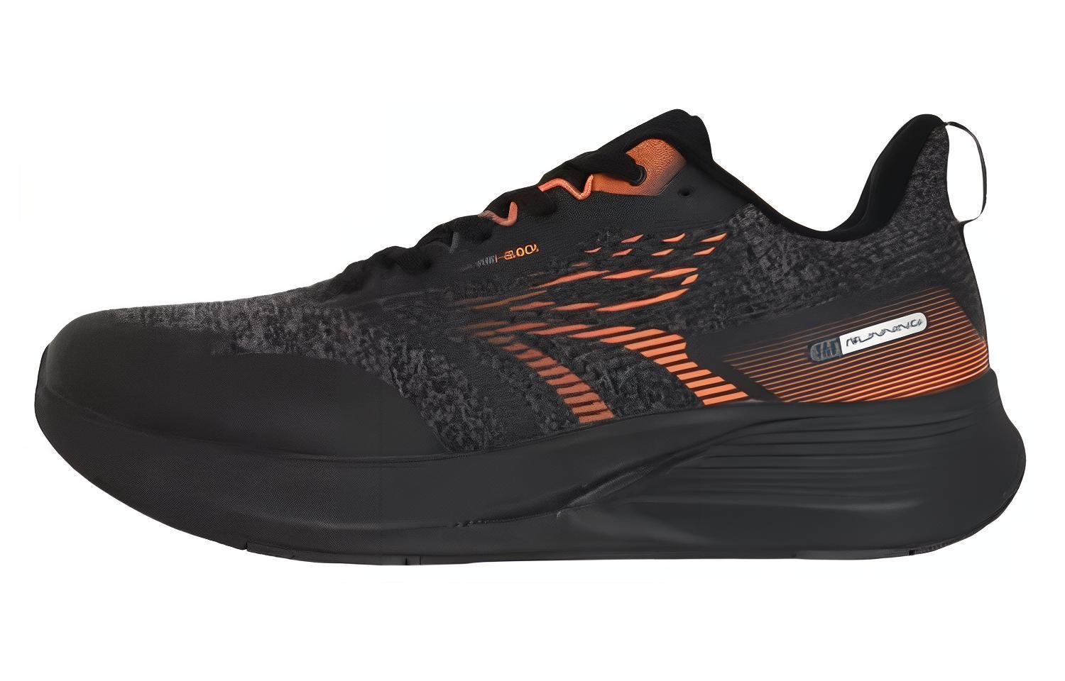 361° Rain Screen Cushioning Abrasion Resistant Breathable Coverage Thermal Low top Running Shoes Men’s Black Orange