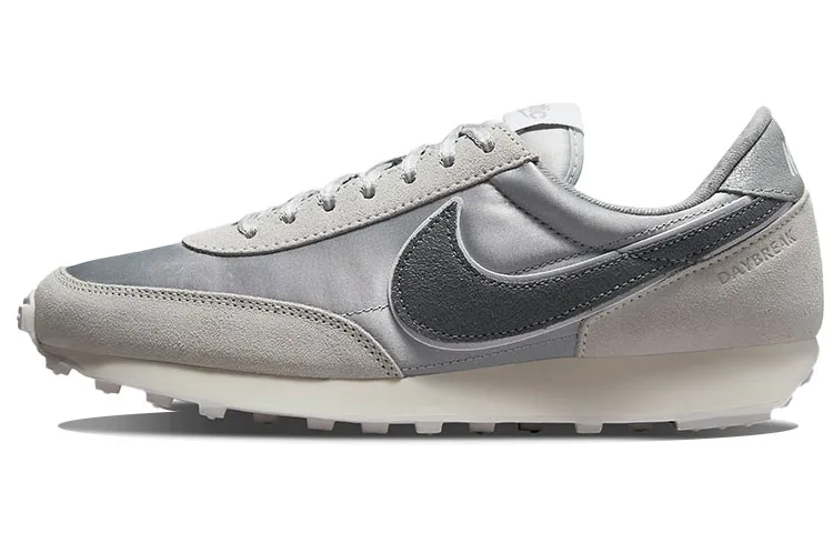 Nike Daybreak Cushioning Slip Resistant Abrasion Resistant Breathable Low top Running Shoes Women's Silver Gray
