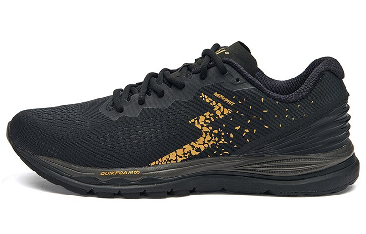 361° Cushioning Breathable Abrasion Resistant Slip Resistant Low top Running Shoes Men’s Black Gold