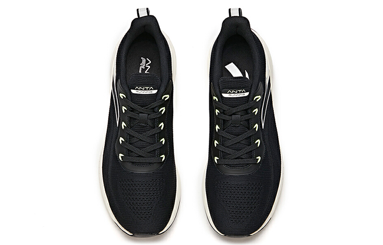 Anta Comfortable Cushioning Slip Resistant Abrasion Resistant Low top Running Shoes Men’s Black