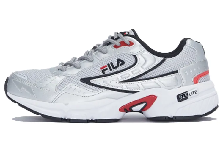 FILA Low top Running Shoes Unisex White Silver Red