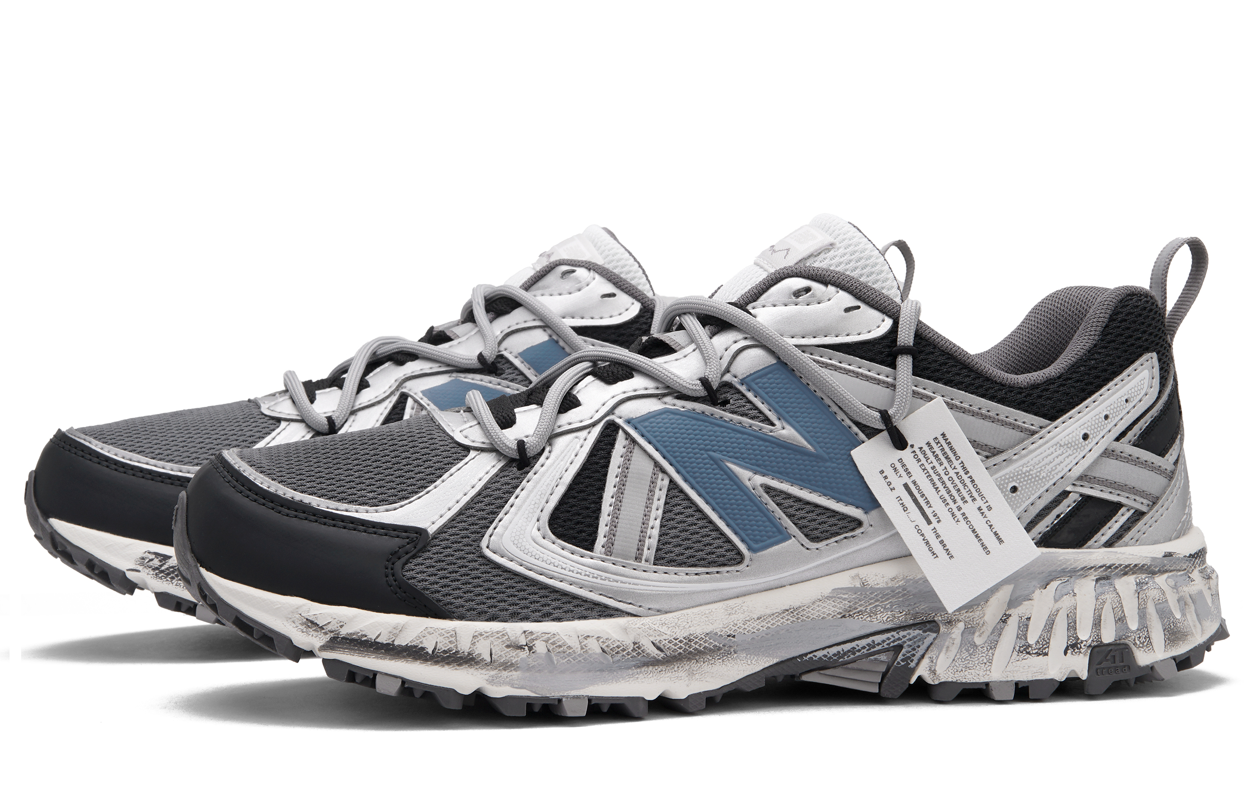 New Balance NB 410 Low top Running Shoes Unisex Blue Gray Silver