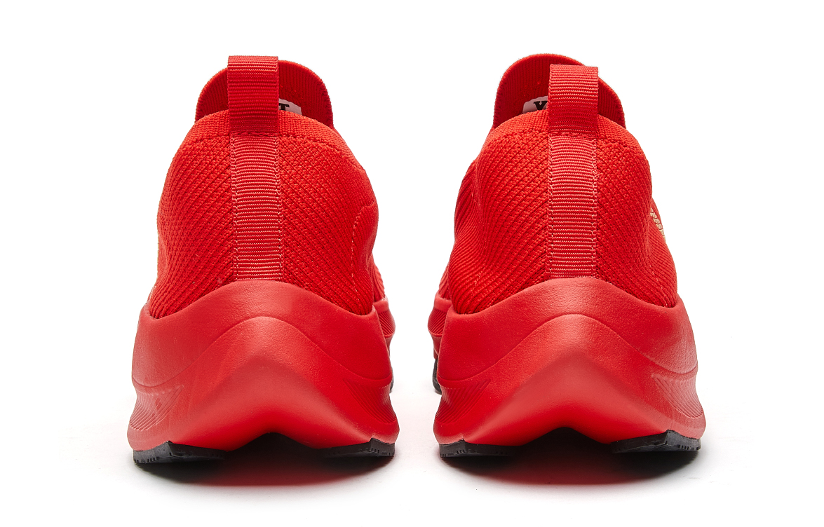 VOIT Running Shoes Unisex Low Top Red Gold