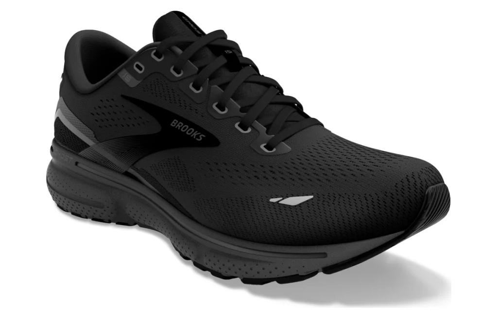 Brooks Ghost 15 Mesh Slip Resistant Abrasion Resistant Low top Running Shoes Women’s Black