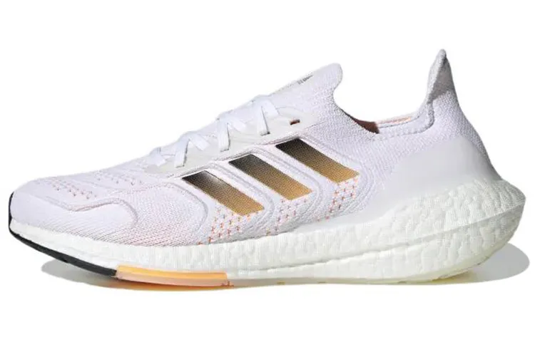 Adidas ULT Fabric Cushioning Abrasion Resistant Low top Running Shoes Men's White Orange