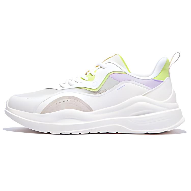 361° Wear resistant, Non slip And Breathable Low top Sprint Running Shoes Women’s White Purple Green