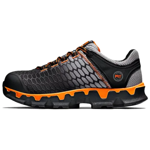 Timberland Slip Resistant Abrasion Resistant Low top Casual Shoes Men's Gray Orange