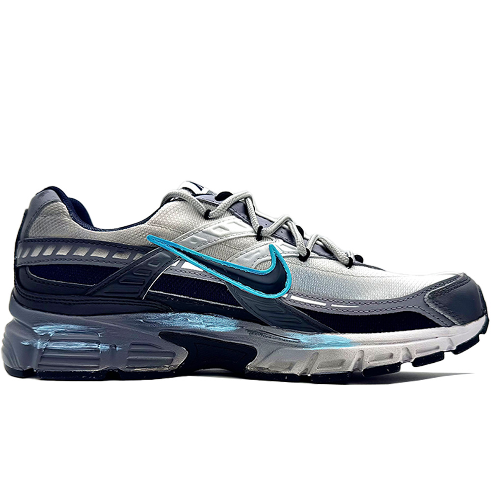 Nike Initiator Cushioning Low top Running Shoes Men’s Black White Blue
