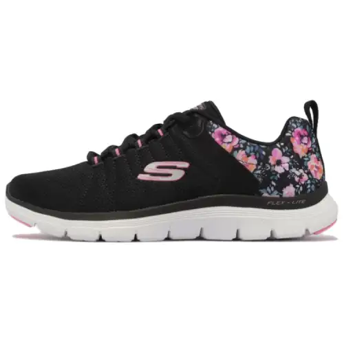 Skechers Flex Appeal 4.0 Cushioning, Wear Resistant Low top Running Shoes Women's Black