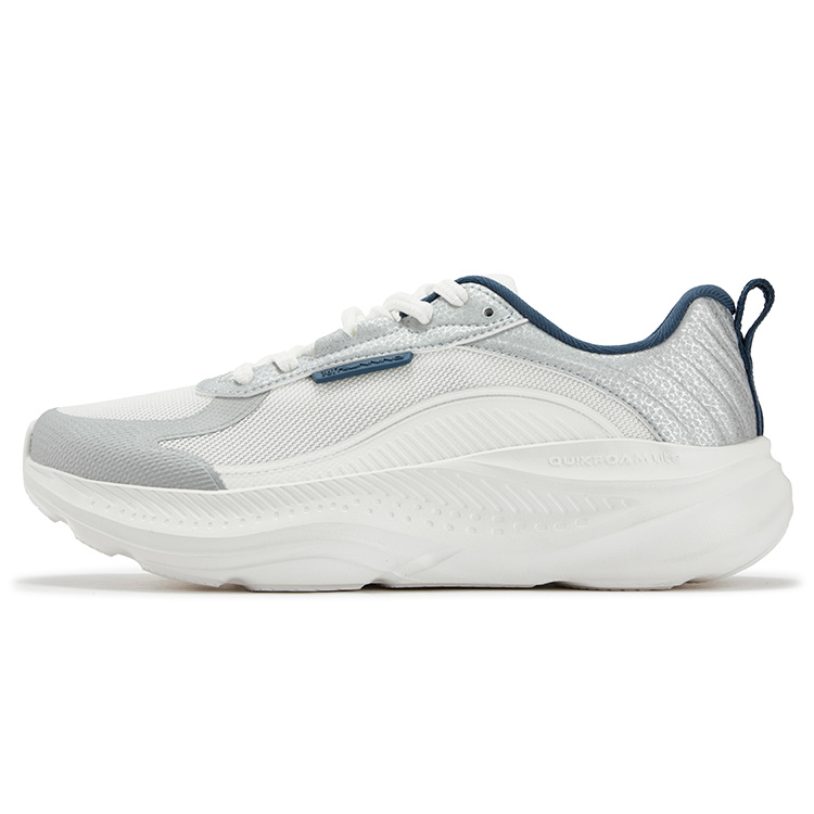 361° Star Leap Cushioning, Wear Resistant Low top Casual Running Shoes Men’s Silver White