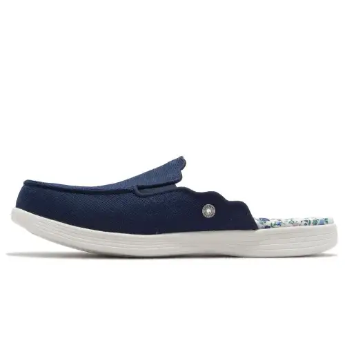 Skechers Foam Sole Stitching Closed Toe Slippers Women's Blue