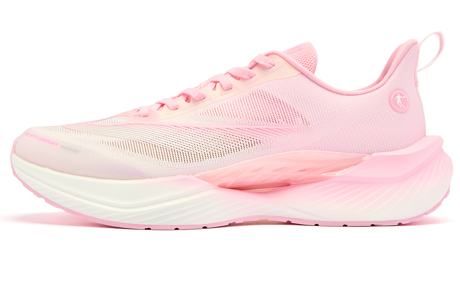QIAODAN Flying Shadow TEAM3.0 Low top Q KUNGFU PRO Technology Training Running Shoes Men’s White Pink