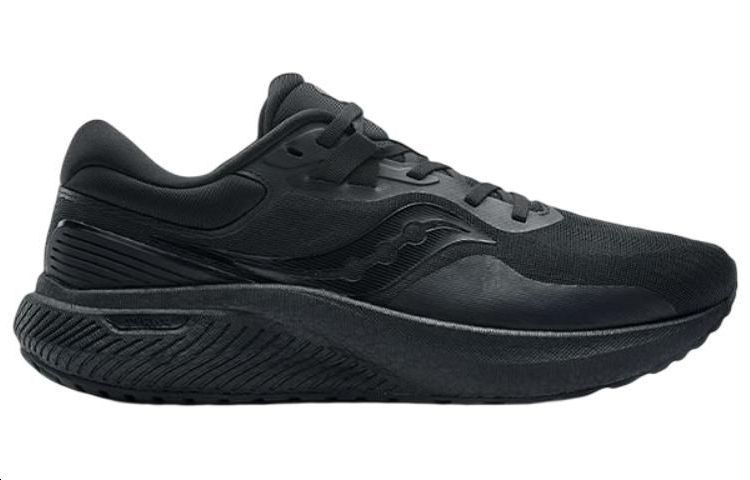 Saucony Surge 1 Cushioning Slip Resistant Abrasion Resistant Low top Running Shoes Unisex Black