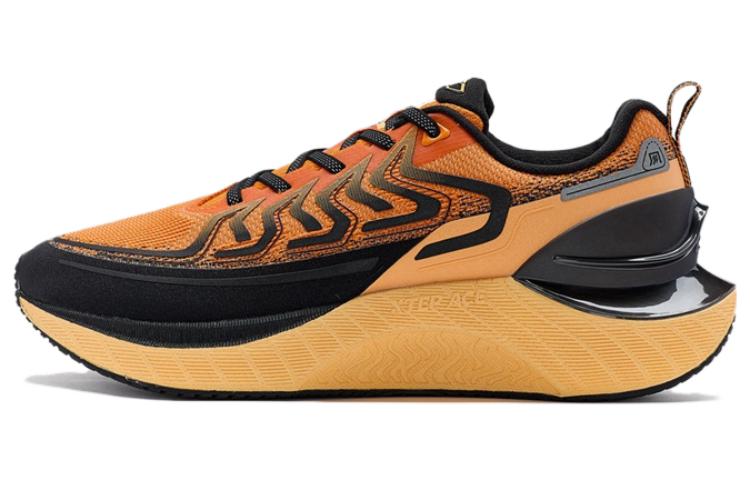 XTEP Comfortable Cushioning Slip Resistant Abrasion Resistant Low top Running Shoes Men’s Yellow Black