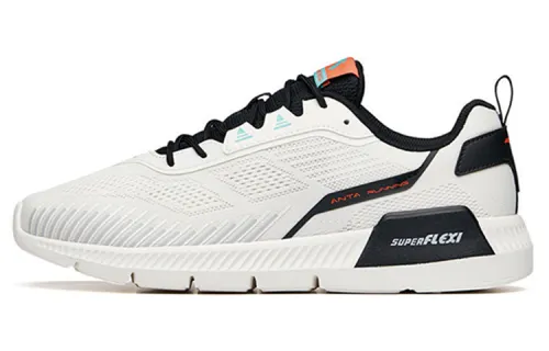 Anta Running Collection Mesh Cushioning Lightweight Low top Running Shoes Men's White Black