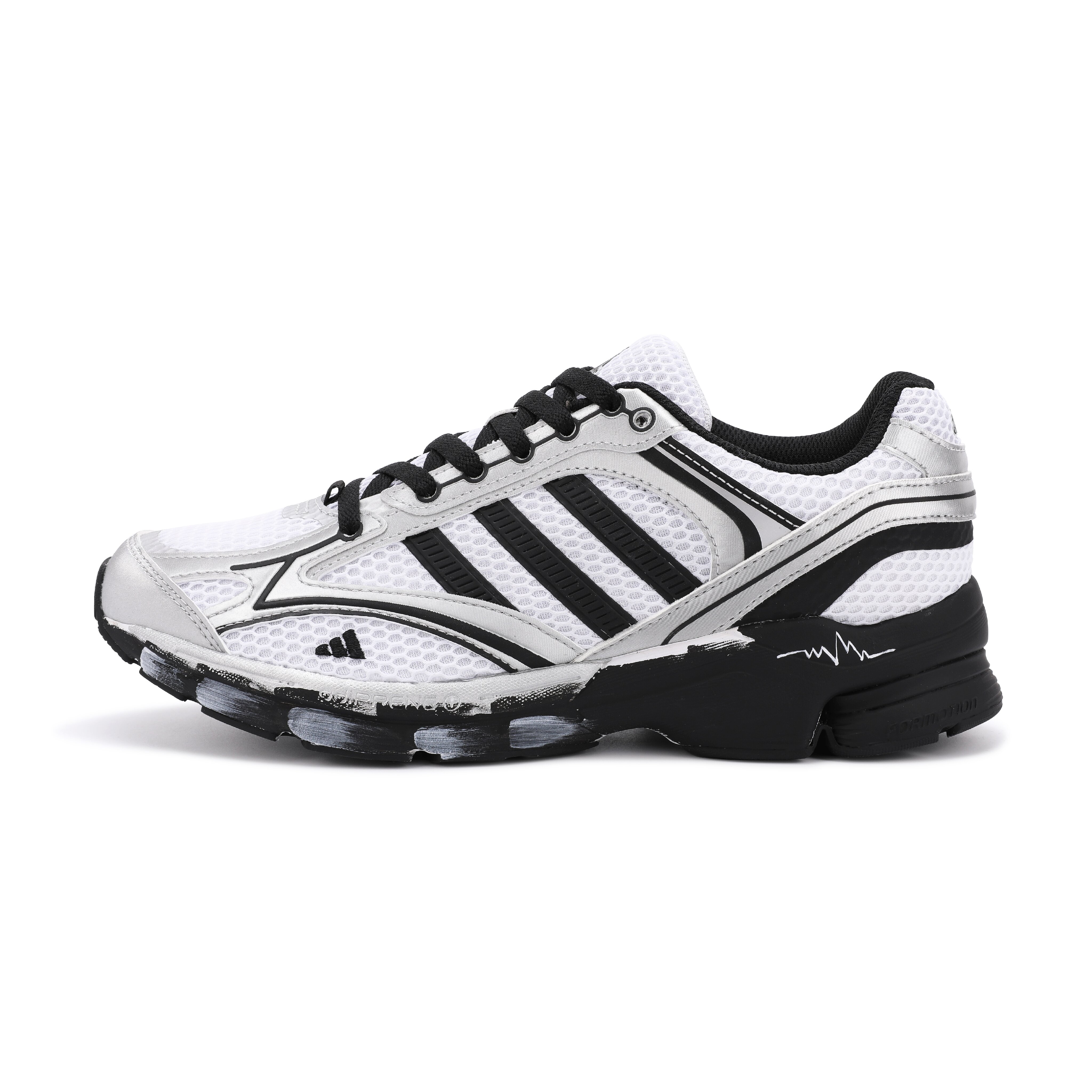 Adidas PU Synthetic Leather Cushioning Slip Resistant Abrasion Resistant Low top Casual City Commuting Running Shoes
