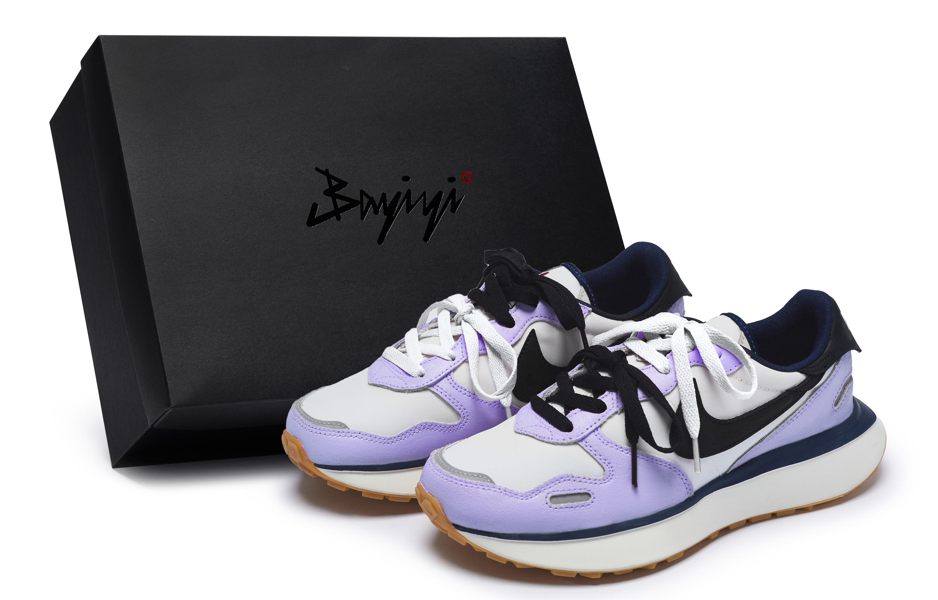 Nike Phoenix Waffle Low top Running Shoes Women’s Purple White Black