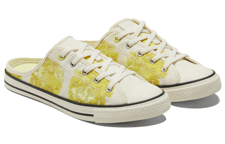Женские шлепанцы Converse Chuck Taylor All Star (бледно-желтые) — фото 3