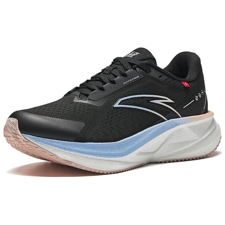 Anta Champion 3 Cushioning Abrasion Resistant Rebound Low top Running Shoes Women’s Black
