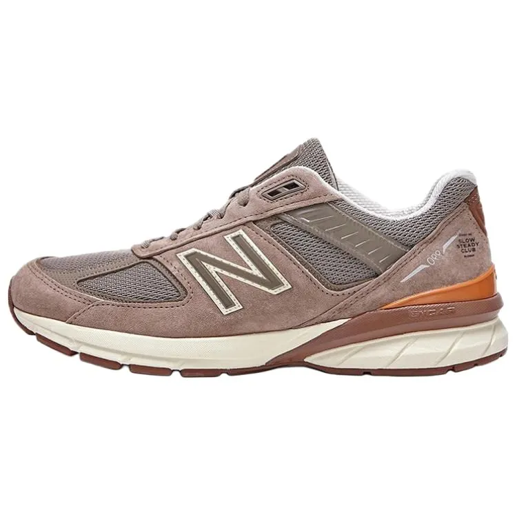 Slow Steady Club x New Balance NB 990 V5 Vintage Textile, Leather Cushioning Abrasion Resistant Lightweight