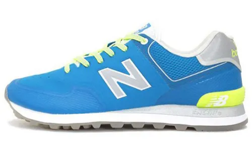 New Balance NB 574 Textile, Artificial Leather Low top Running Shoes Unisex Blue Gray