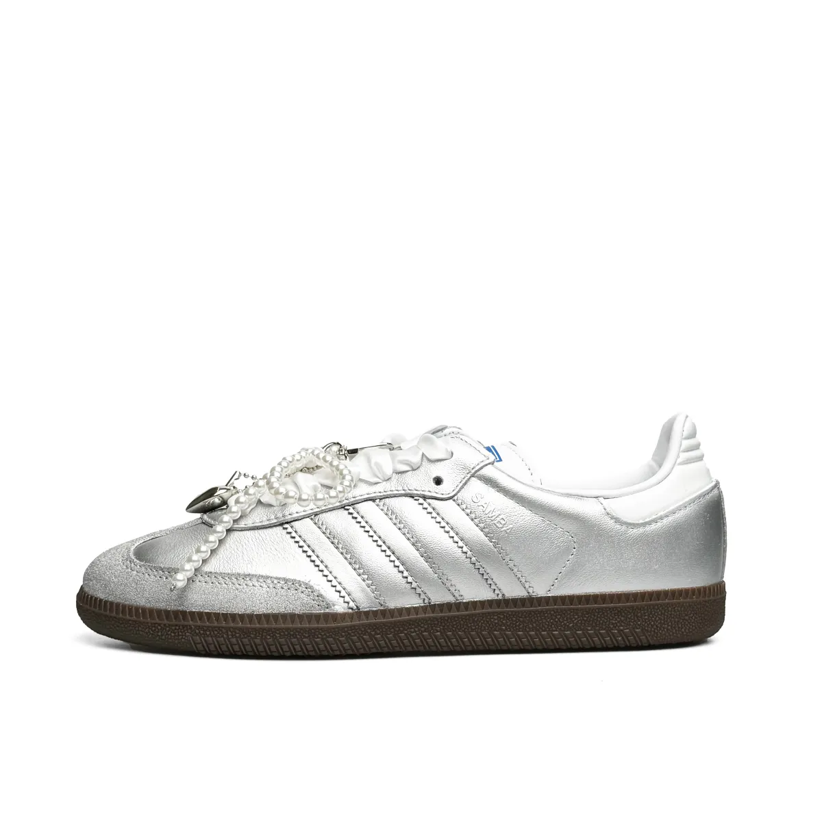 Adidas Originals SAMBA OG Lightweight Breathable Low top Skateboard Shoes Unisex Silver