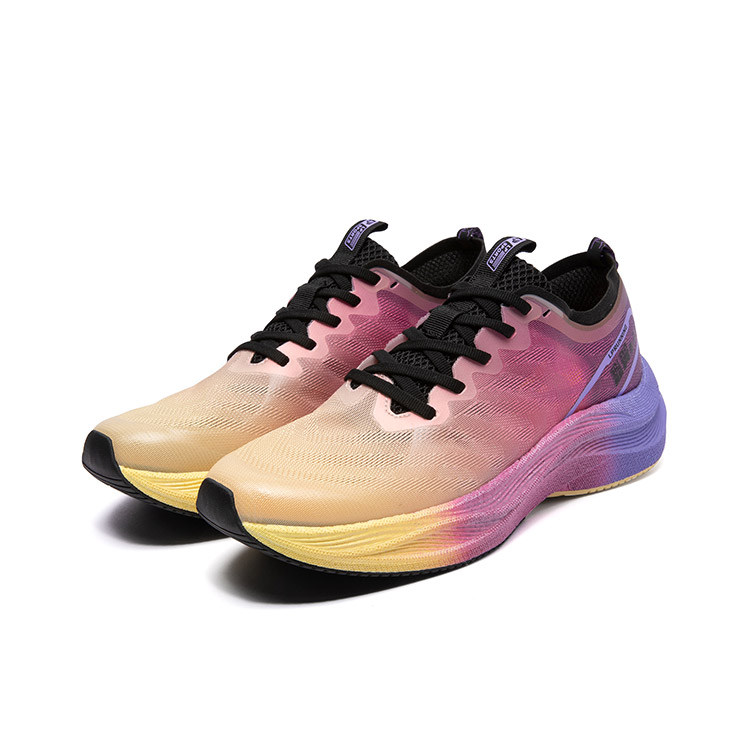 LPMX Running Shoes Men’s Low Top Purple Blue/Fluorescent Rose