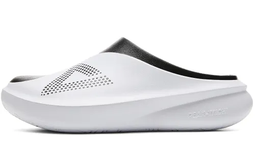 PEAK Abrasion Resistant Closed Toe Slippers Men's All White Black