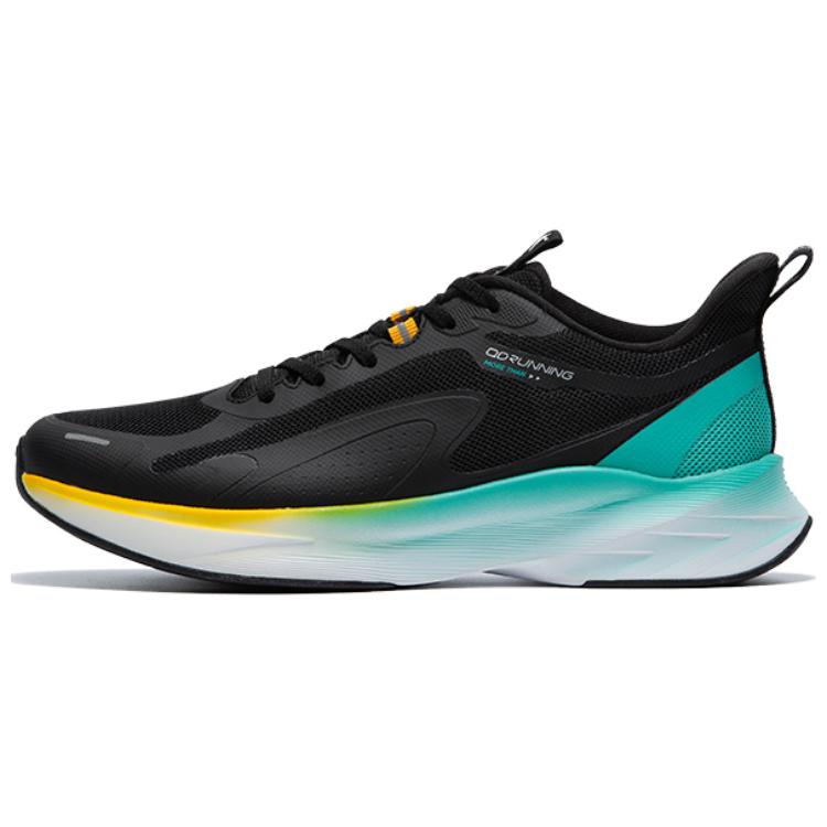 QIAODAN Light Speed 4.0 Running Shoes Men’s Low Top Black/Original Green