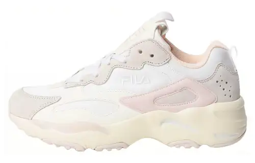 FILA Ray Tracer Abrasion Resistant Low top Running Shoes Unisex Beige