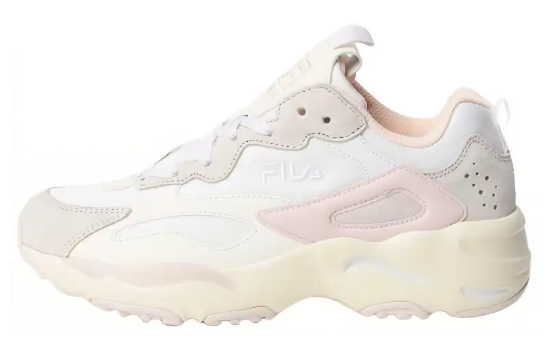 FILA Ray Tracer Abrasion Resistant Low top Running Shoes Unisex Beige
