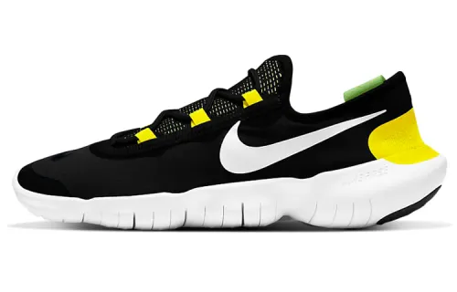 Nike Free Rn 50 2020 'Black White Yellow'
