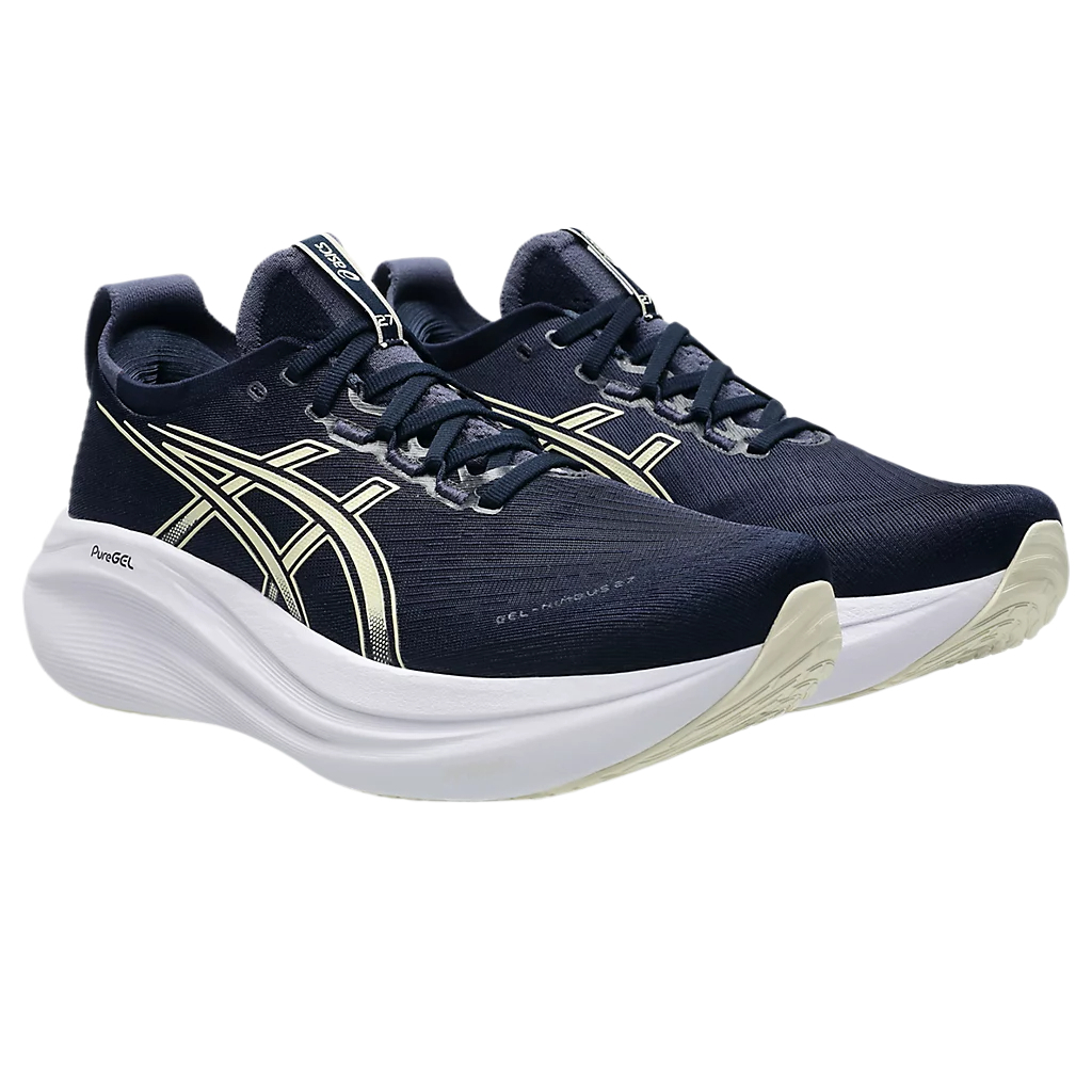 ASICS GEL NIMBUS 27 Fabric Low top Casual Training Racing Running Shoes Men’s Blue