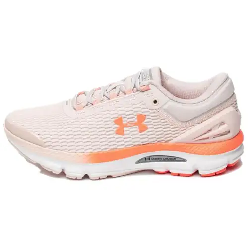 Under Armour Charged Intake 3 Cushioning Low top Marathon Running Shoes Women's Orange Pink