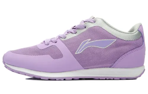 Li Ning Abrasion Resistant Low top Running Shoes Women's Purple