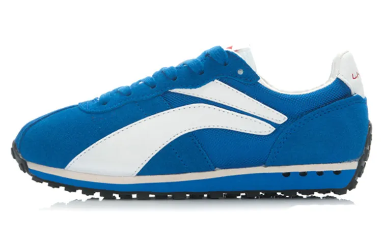 Li Ning Comfortable Breathable And Wear resistant Low top Running Shoes Women's Blue