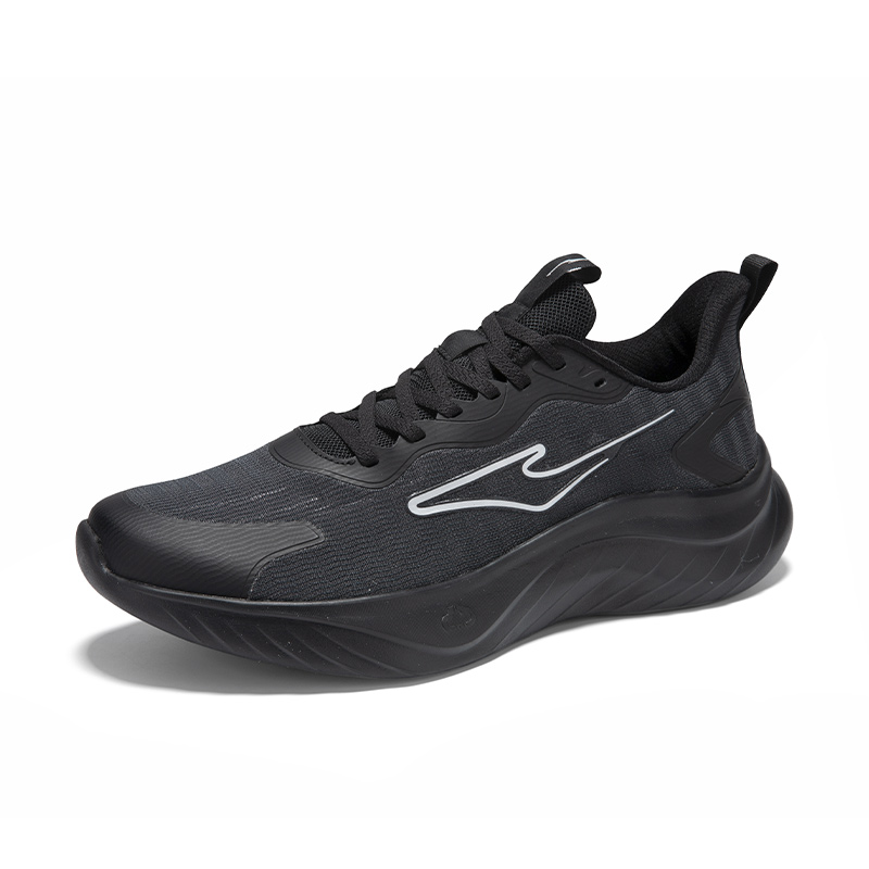 Erke Cushioning Breathable Lightweight Cushioning Breathable Lightweight Low top Casual Running Shoes Men’s Jet Black