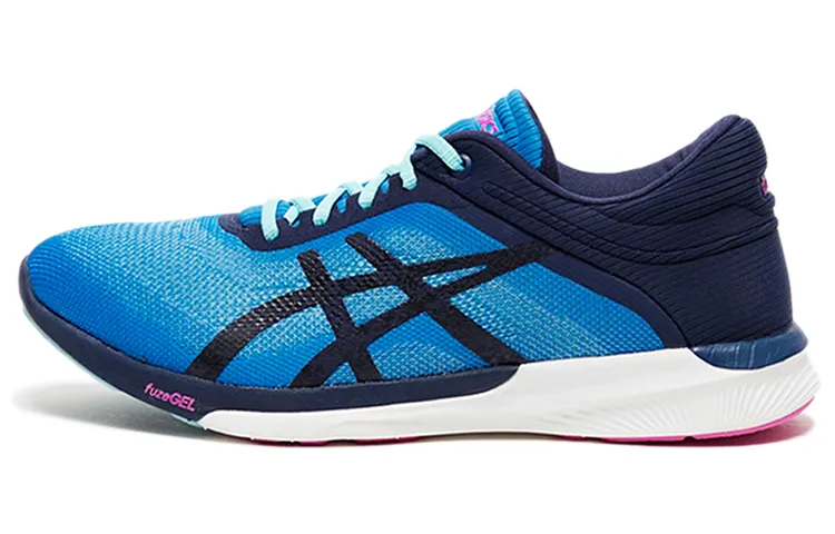 Asics Fuze Comfortable Mesh Breathable, Lightweight, And Abrasion Resistant Low top Running Shoes Women's Blue