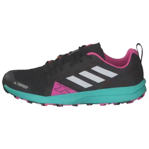 Adidas Terrex Speed Running Shoes Unisex Low Top Black/Pink/Green