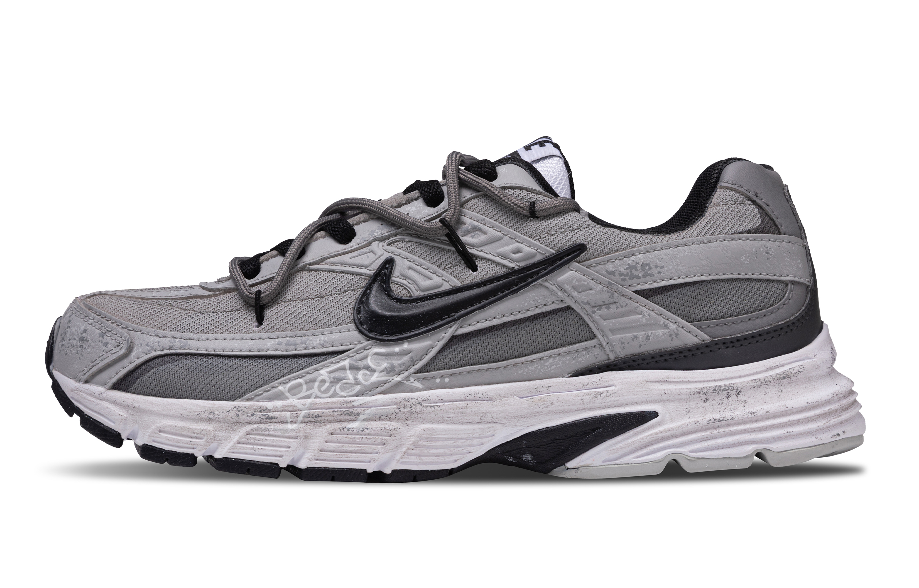 Nike Initiator Abrasion Resistant Low top Running Shoes Men’s Gray White