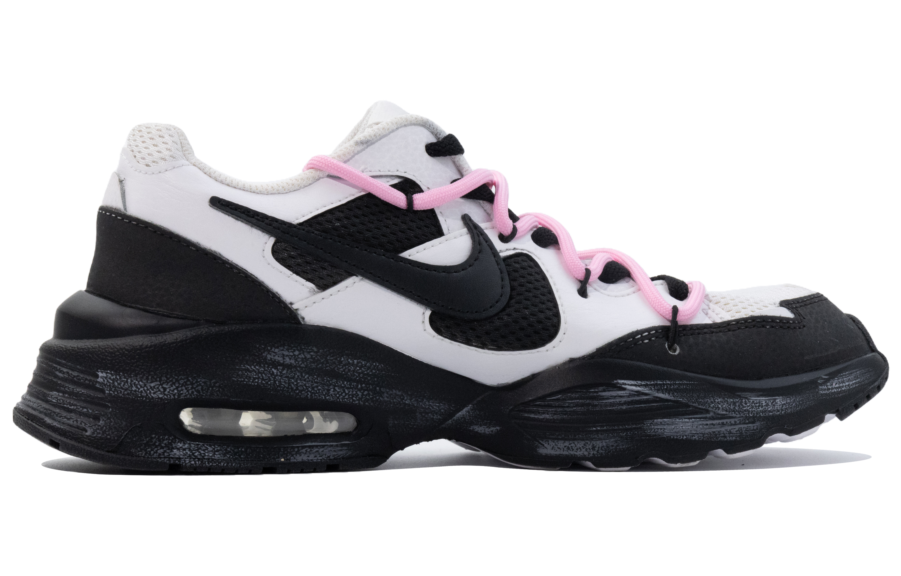 Nike Air Max Fusion Cushioning Low top Casual Running Shoes Women’s Black White