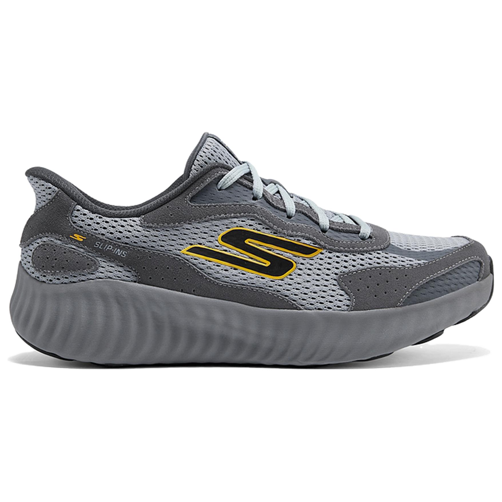 Skechers GO RUN NOW Abrasion Resistant Breathable Abrasion Resistant Breathable Low top Running Shoes Men’s Gray