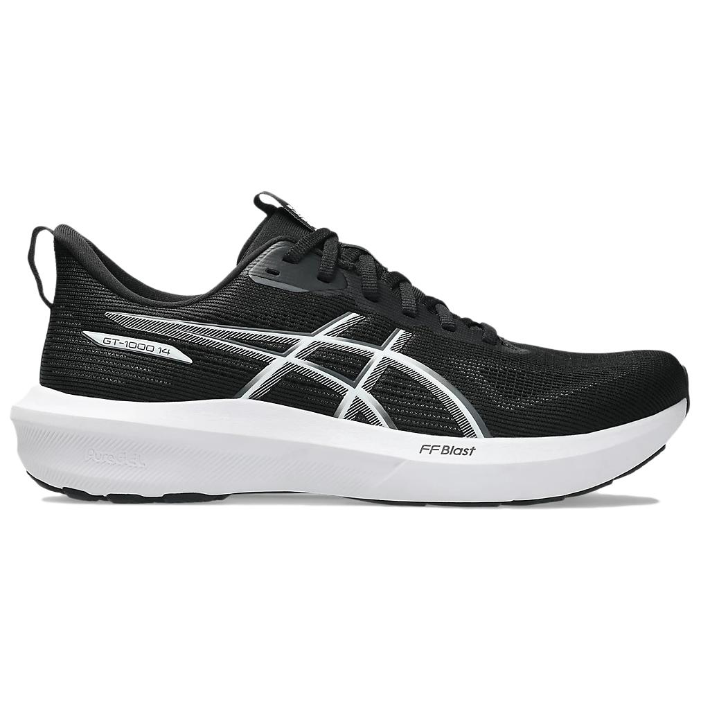 Asics GT 1000 14 Abrasion Resistant Breathable Low top Running Shoes Men’s Black White