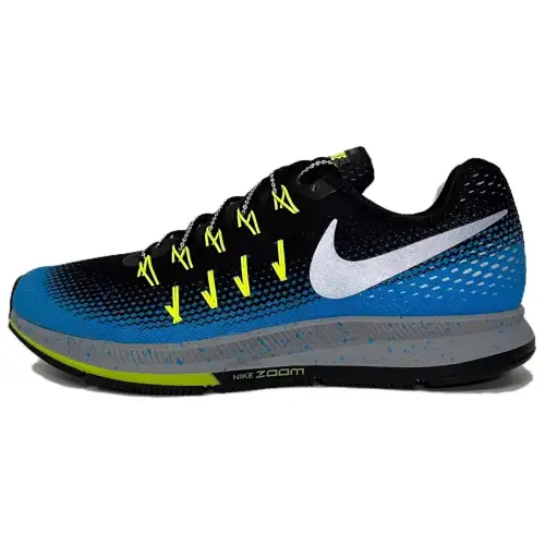 Nike Pegasus 33 Slip Resistant Abrasion Resistant Low top Running Shoes Unisex White Blue