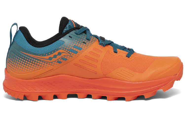 Saucony PEREGRINE 10 Peregrine Falcon Running Shoes Men’s Low Top Orange Blue